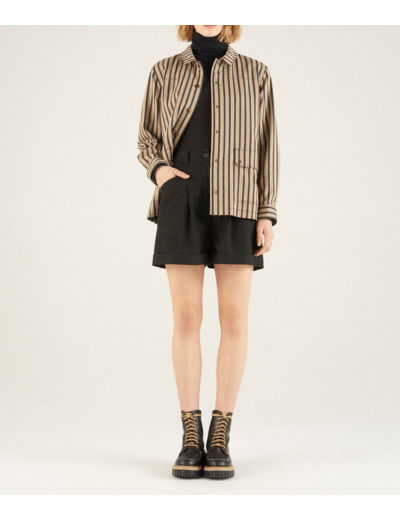 Veste rayures graphite