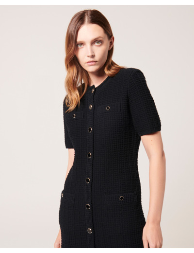 Robe Maille Risma Noir en Laine