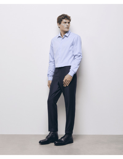 Pantalon Costume Ceinture Elastiquee navy