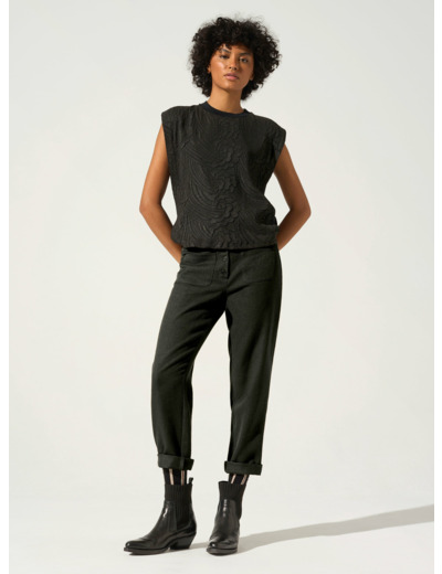 Pantalon droit noir