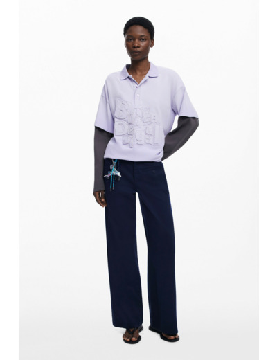 Pantalon Long En Tissu – Femme