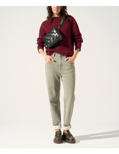 Jean droit kaki clair