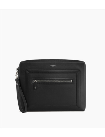 Pochette ordinateur 15" Max en cuir grainé