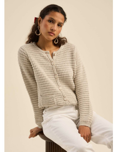 Gilet détails boutons bijoux