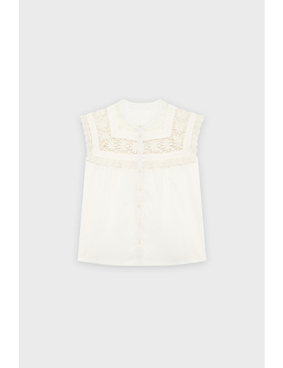 Chemise à galon et dentelle - UTHIA