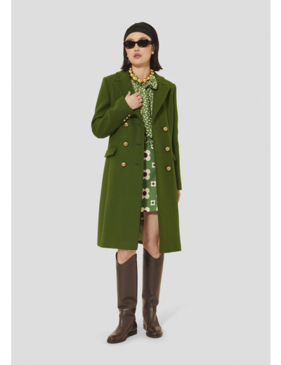 Manteau Marcy Cactus en Laine Froide