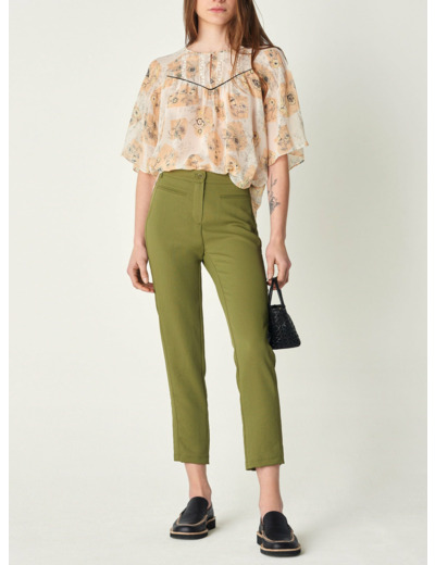 Pantalon uma vert mousse