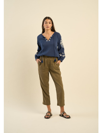 Pantalon coupe slouchy