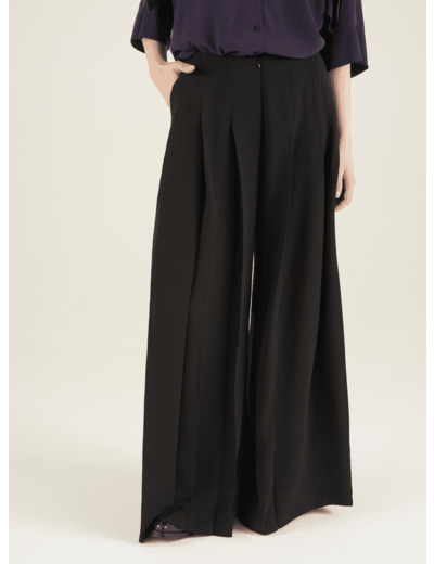 Pantalon large noir