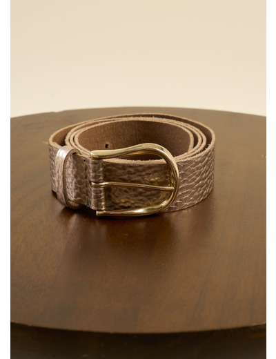 Ceinture en cuir irisée