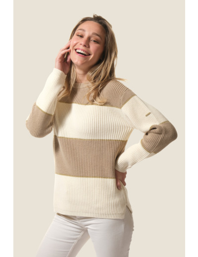 Pull femme col rond Zambia