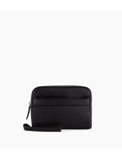 Pochette avec dragonne Charles en cuir grainé