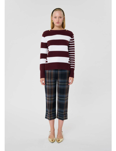 Pull Poetesse Bordeaux en Polyester