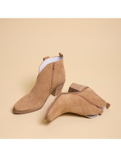 Bottines été Femme Sauge Sable