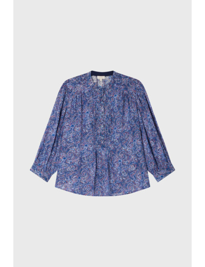 Blouse imprimée et lurex - AILEEN