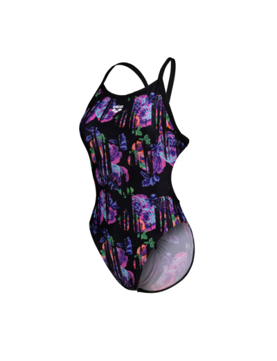 Maillot de bain arena Performance Rose Texture XCross Back pour femmes