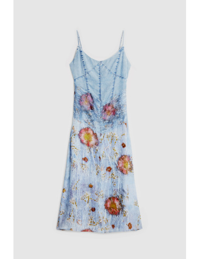 Robe À Bretelles En Tissu – Femme