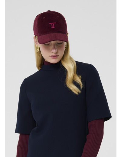 Casquette Carole Bordeaux en Coton