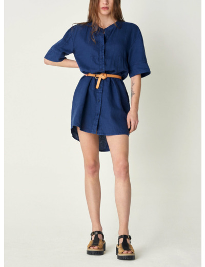 Robe gabrielle bleu indigo