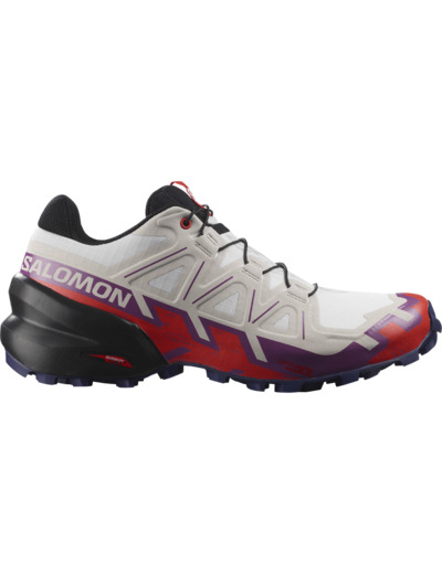 Speedcross 6 - Chaussures De Trail Running White Sparkling Grape Fiery Red