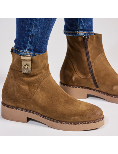 Boots Femme Suza Dorée