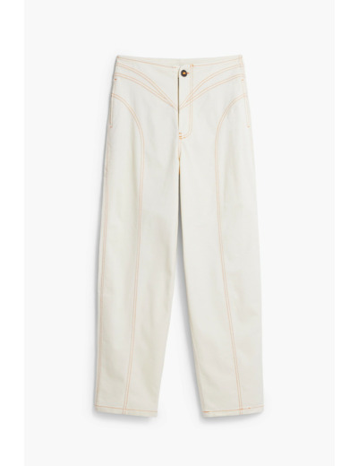 Pantalon Long En Tissu – Femme