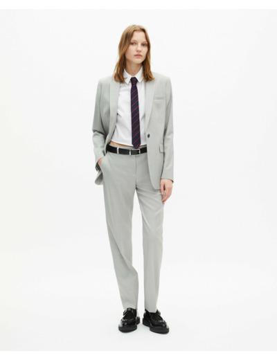 Veste De Costume Simple Croisure 2 Boutons beige