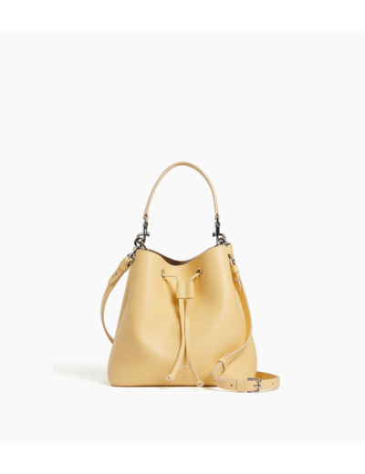 Sac seau Louise en cuir grainé