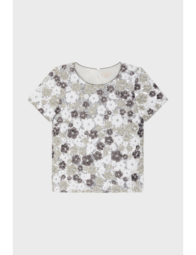 Top à fleurs en sequins - BENITA