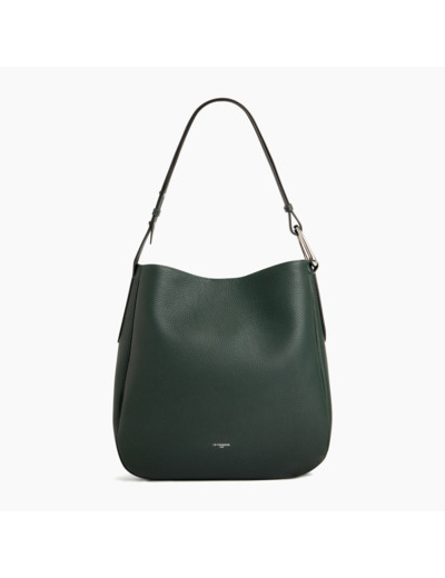 Grand sac hobo Madeleine en cuir grainé
