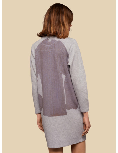 Robe navy / gris