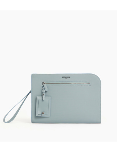 Pochette 13" Emile en cuir signature T
