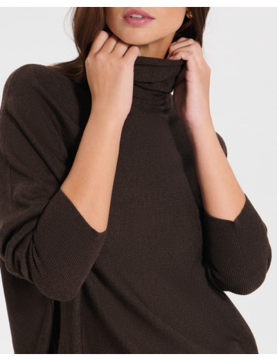 Pull Pruna Chocolat en Polyamide