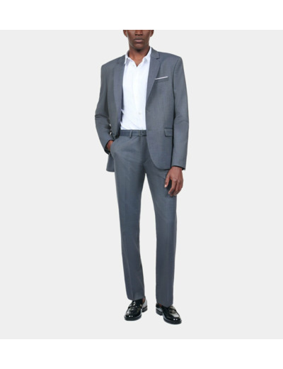 Veste De Costume En Laine Bleue blue