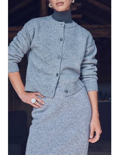 Cardigan en 100% laine BAWER