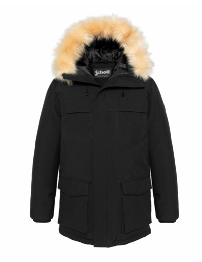 Parka à capuche à fausse fourrure amovible GARFIELD