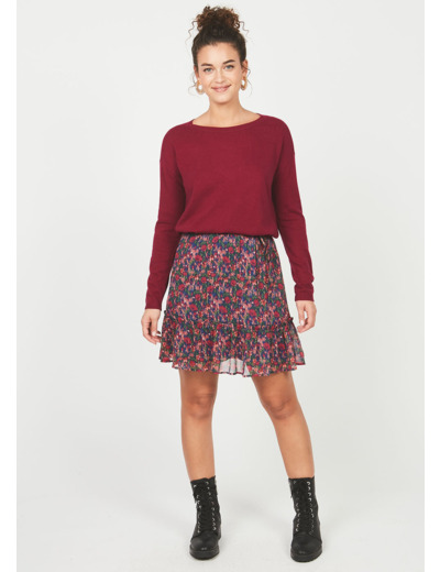 Jupe courte à imprimé