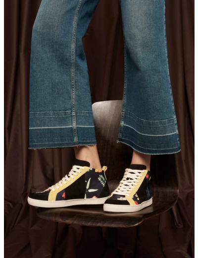 Tennis noir multicolore