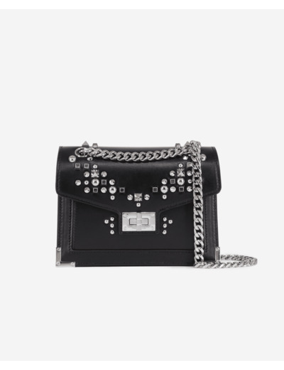 Sac Emily X En Cuir Avec Studs black