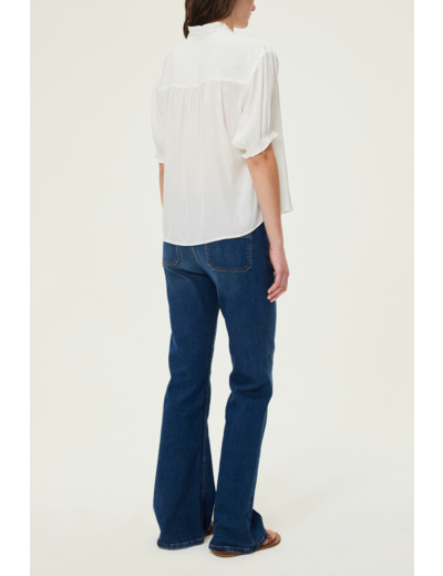 Blouse unie satinée - AURORA