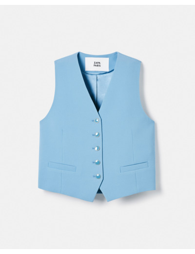 Gilet sans manches bleu