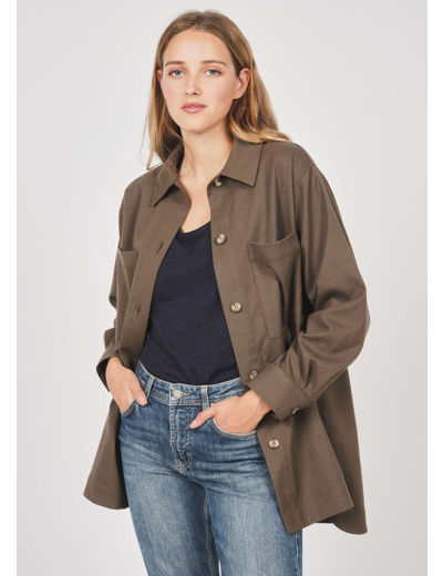 Surchemise courte à manches longues