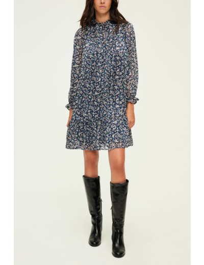 Robe courte en mousseline fleurie - SAMARE