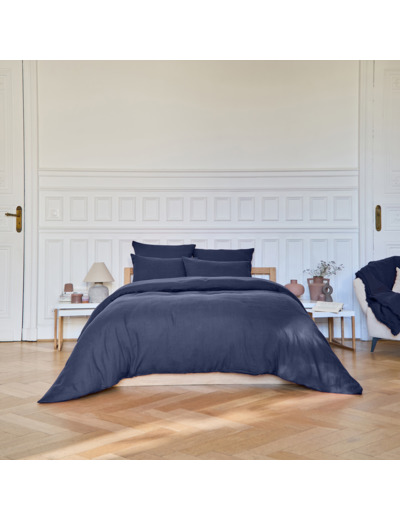 Housse de couette Brunelle - Bleu marine