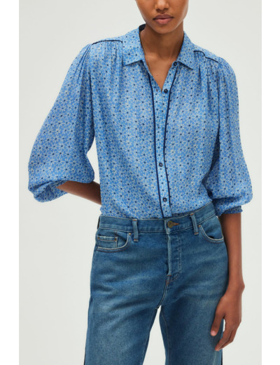 Chemise fluide à fleurs géométriques - USHA