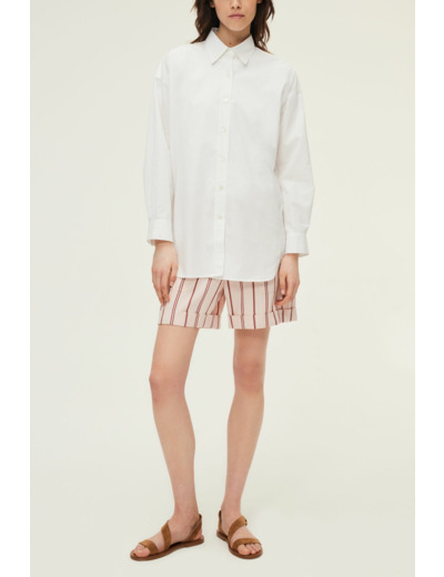 Chemise unie en coton - ANNABELLE