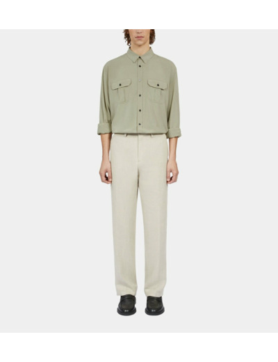 Chemise Vert Clair kaki grey
