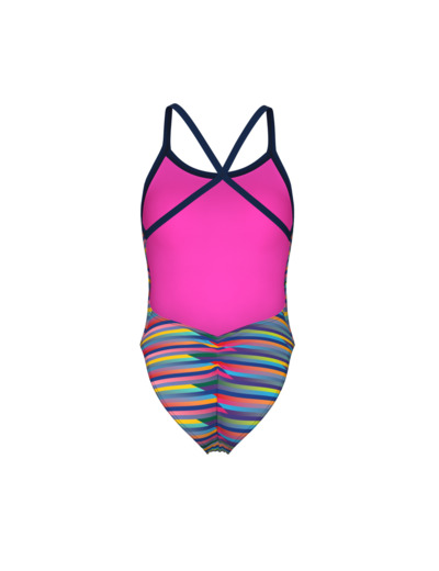 Maillot de bain arena Performance Racing Stripe XCriss Cross Back pour femmes
