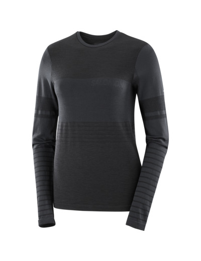 Sntial Wool Ls Top Deep Black