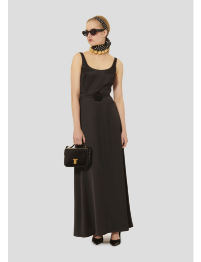 Robe Ruben Noir en Polyester